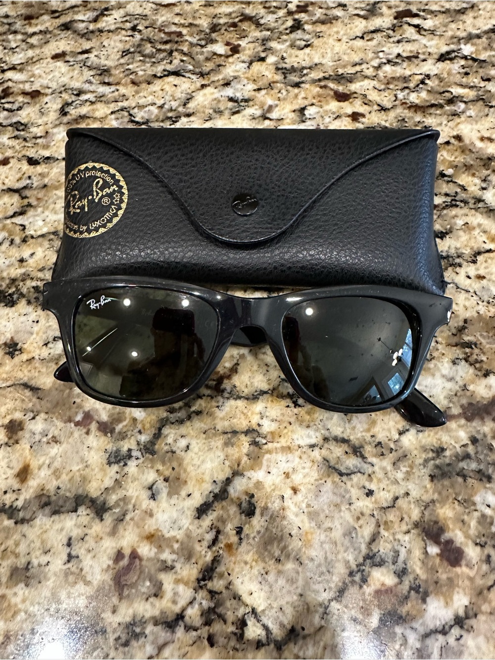 Ray-Ban Black Wayfarer Sunglasses with Black Case